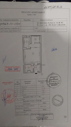 Garsoniera de vanzare (Bul.1 Decembrie)
