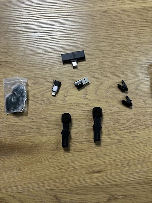 Microfon Wireless Lavaliera CKOKC Set 2 Buc iPhone Android Nou