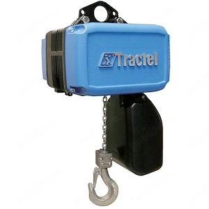 Palan electric 380v cu lanț profesional 1T, Tralift TS, Tractel, cu carucior translatie Gutman