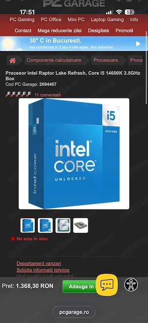 vand i5 14600k + b760 ddr5