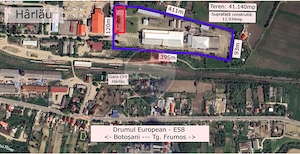 Spațiu industrial 4.1Ha Teren și 12.000mpc - Zona Industrială - Hârlău - imagine 20