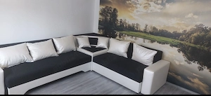 Colțar modern alb-negru 
