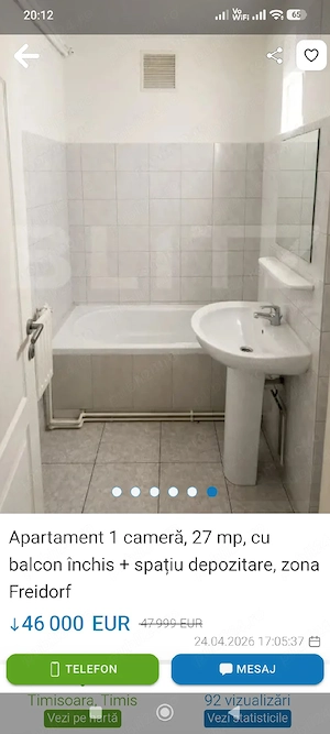  vind sau schimb garsoniera 27 metri patrati plus balcon la partier 46000 euro - imagine 6