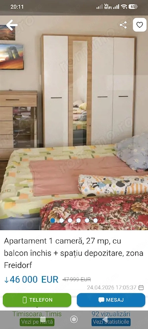  vind sau schimb garsoniera 27 metri patrati plus balcon la partier 46000 euro - imagine 7