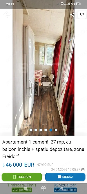  vind sau schimb garsoniera 27 metri patrati plus balcon la partier 46000 euro - imagine 8