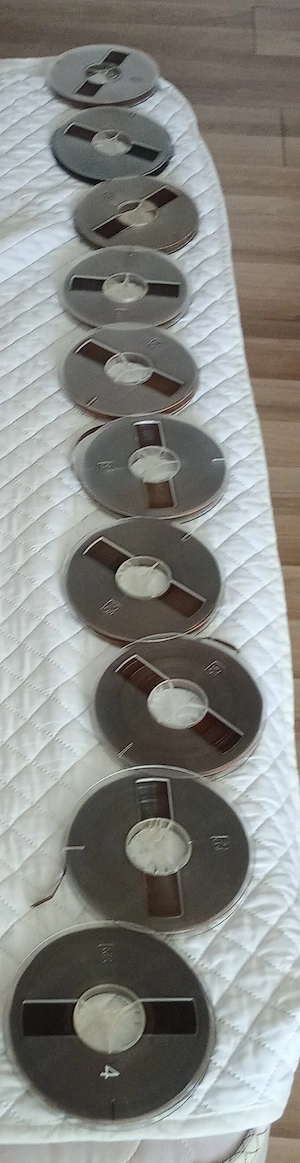 Benzi de magnetofon inregistrate (10 benzi)