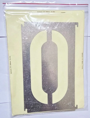 Șablon metalic S1 200 mm (10 cifre de la 0-9)