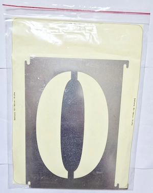 Șablon metalic S3 180 mm (10 cifre de la 0-9)