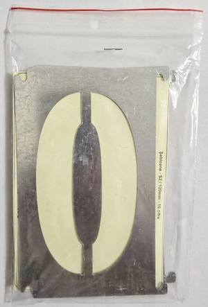 Șablon metalic S2 120 mm (10 cifre de la 0-9)