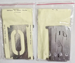 Șablon metalic S1 60 mm (10 cifre de la 0-9)