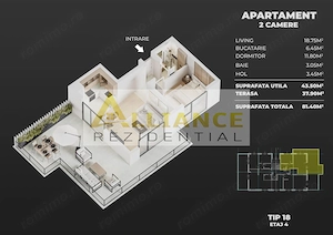 Ame Residence Exclusivitate  Proiect nou ap 2 si 3 camere - imagine 13