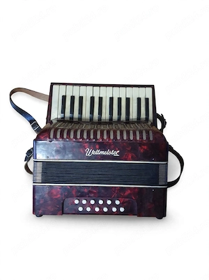 Acordeon Weltmeister 12 Basi, 25 Clape - Vișiniu Perlat, funcțional - de colecție