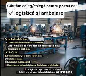 Logistică şi ambalare Roma2s Transylvania Inginierie, firma de confetiii metalice angajeaza:    Logi