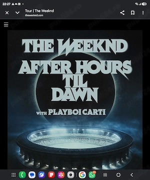 3 bilete THE WEEKND 1 septembrie 2026 Barcelona 
