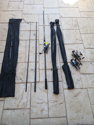 Pokee,2 lansete  Cool angel3.60 din 3 segmente cu mulinete cu baitraner