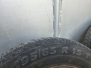 jante cu anvelope iarna 195/65/R15 M+S 5x112 VW Golf VW Sharan VW Caddy VW Passat B5 Skoda Octavia - imagine 5