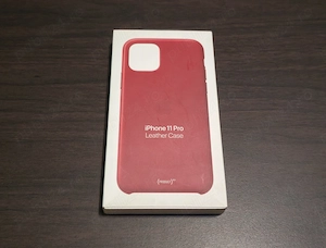 Husa piele originala Apple Leather Case iPhone 11 Pro