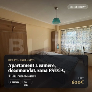 Apartament 2 camere, decomandat, zona FSEGA, bloc cu lift