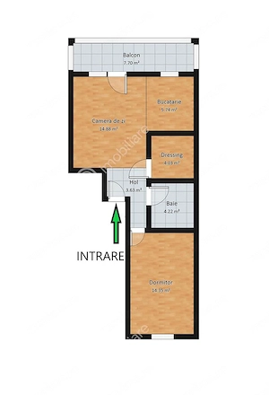 Apartament modern cu 2 camere si balcon la etajul 2 in Selimbar - imagine 9