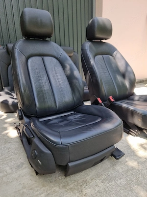 interior din piele cu incalzire audi a6 c7 - imagine 3