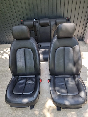interior din piele cu incalzire audi a6 c7 - imagine 4
