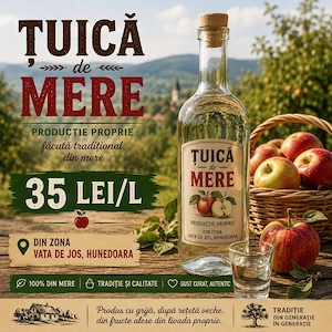 Vand tuica mere productie proprie