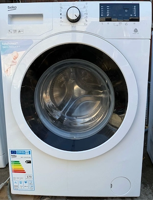 Masina de spalat rufe Slim Beko WKY71233PTLYB3, 7 kg, 1200 RPM, Clasa A+++, Mini LCD, Alb