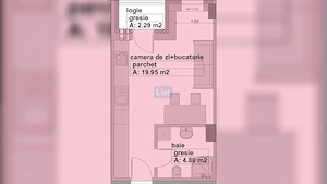 Apartament de vânzare, tip studio, finisat, etaj 3, Comision 0% - imagine 4
