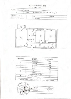 Vand apartament cu 3 camere - imagine 1
