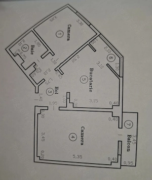 Apartament 2 camere decomandat etajul 3 Dambovita langa Nora amenajat mobilat utilat - imagine 10
