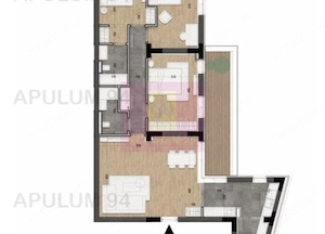 Apartament 4 camere, 104 mp + terasă 16 mp | Cartierul Armenesc - imagine 3