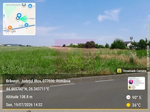 Branesti - Teren 3300 mp vizavi de blocurile Makita - imagine 2