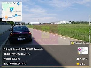 Branesti - Teren 3300 mp vizavi de blocurile Makita