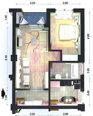 Apartament doua camere de vânzare Giulesti - imagine 8