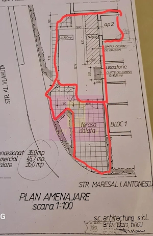 Spațiu stradal central, 59 mp + terasă 35 mp | Comision 0 - imagine 12
