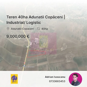 Teren 40ha Adunatii Copăceni | Industrial/ Logistic - imagine 5