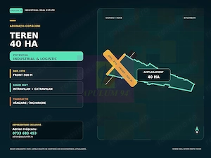 Teren 40ha Adunatii Copăceni | Industrial/ Logistic