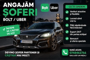 Flota Uber Bolt, Caștiguri Saptamanale de peste 3500 Ron 