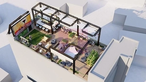 Unirii-Camera de Comert, Rooftop-Penthouse scara privata-lift, 460mp - imagine 5