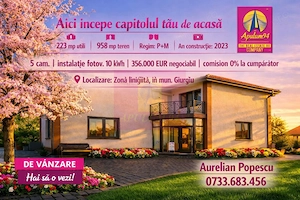 GIURGIU - SE VINDE CASA P+M 5 CAM