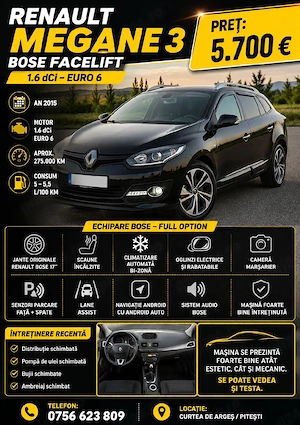Renault Megane  Bose Edition euro 6