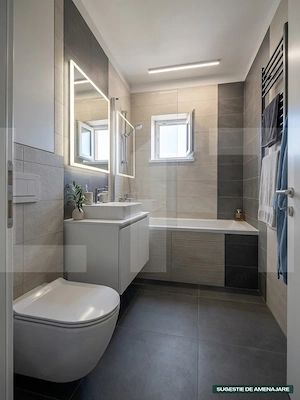 Apartament decomandat cu 2 camere, 52.82 mp - Sf. Gheorghe - imagine 15