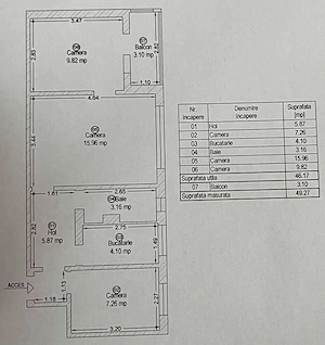De vanzare apartament 3 camere  - imagine 8