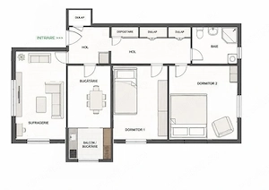 Apartamente cu 3 camere de închiriat , Militari-Uverturii - imagine 12