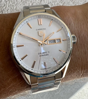 TAG Heuer Carrera Calibre 5 41 mm Silver XTF SW220-1