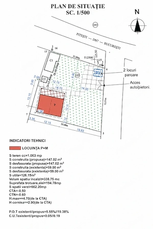 Proprietate Leordeni, teren = 1063 mp - imagine 2