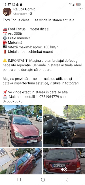 vanzare ford focus - imagine 3