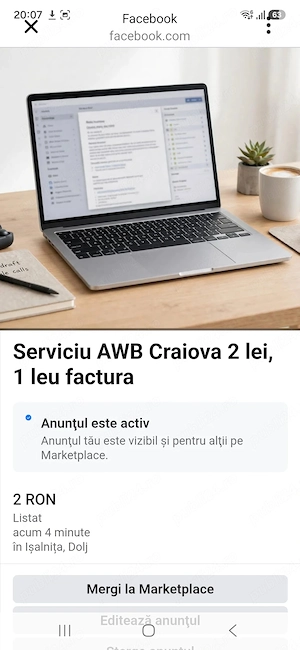 Confirm comenzi telefonic   WhatsApp de acasa - Isalnita Craiova - 1 leu   comanda