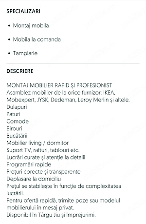 Montez mobila orice producator