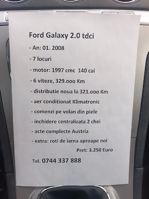 Ford Galaxy 7 locuri - imagine 5